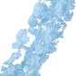 42" Silk Hanging Wisteria Flower Garland Vines in Light Blue, Elaborated 5 Full Strands in 1 Bush