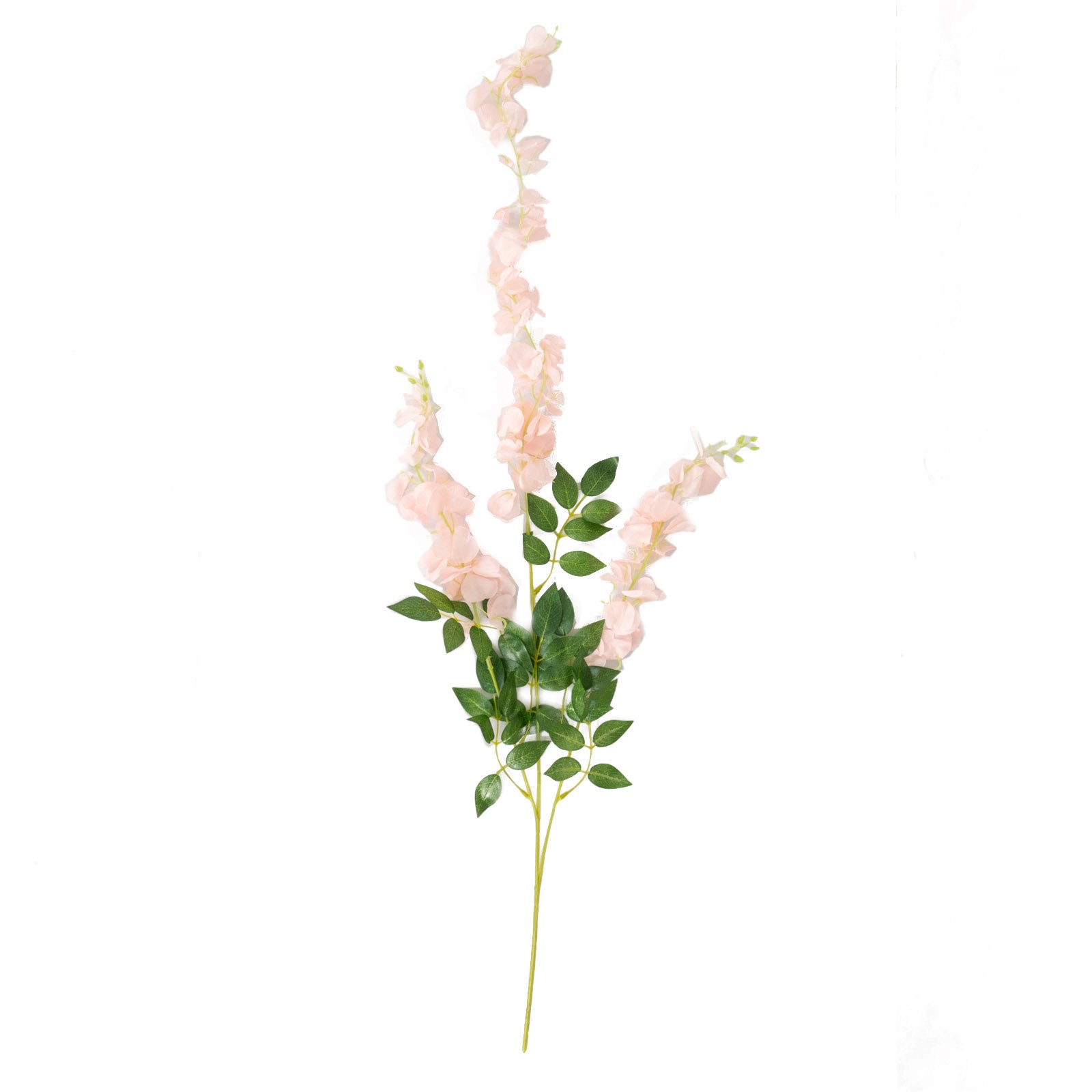 44 Inch Blush Rose Gold Silk Hanging Wisteria Flower Garland Vines Artificial 5 Pack