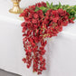 5 Pack Artificial 44 Inch Burgundy Silk Hanging Wisteria Flower Garland Vines