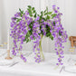 5 Pack Lavender Silk Artificial Hanging Wisteria Flower Garland Vines 44 Inch