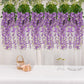 5 Pack Lavender Silk Artificial Hanging Wisteria Flower Garland Vines 44 Inch