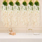 White silk wisteria flower garland vines for decoration.