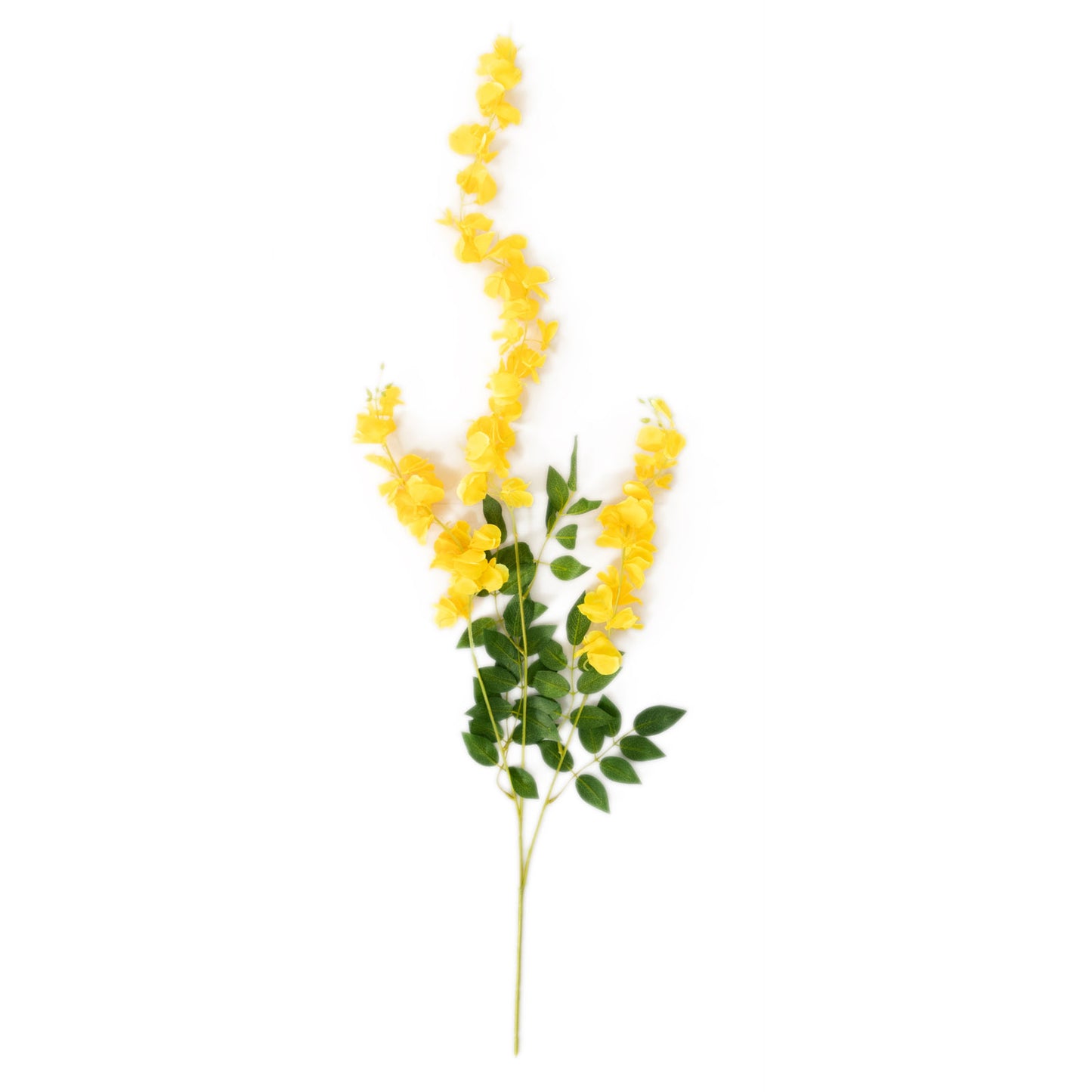 5 Pack Artificial 44 Inch Yellow Silk Hanging Wisteria Flower Garland Vines