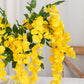 5 Pack Artificial 44 Inch Yellow Silk Hanging Wisteria Flower Garland Vines