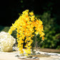 5 Pack Artificial 44 Inch Yellow Silk Hanging Wisteria Flower Garland Vines