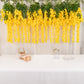 5 Pack Artificial 44 Inch Yellow Silk Hanging Wisteria Flower Garland Vines