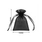 100 Pack Black Organza Drawstring Gift Bags 3" x 4" – Wedding Party Favor Bags