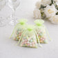 100 Pack Mint Organza Drawstring Gift Bags 3" x 4" – Wedding Party Favor Bags