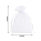 100 Pack White Organza Gift Bags with Drawstring, 4" x 6" – Wedding Party Favor Bags