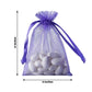 10 Pack | 4inches Purple Organza Drawstring Wedding Party Favor Gift Bags