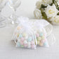 100 Pack White Organza Gift Bags with Drawstring, 4" x 6" – Wedding Party Favor Bags