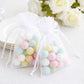 100 Pack White Organza Gift Bags with Drawstring, 4" x 6" – Wedding Party Favor Bags