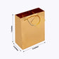 12 Pack Gold Foil Paper Party Favor Gift Bags with Handles, Shiny Metallic Euro Tote Bags - 7"