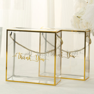 Customizable Clear Favor Boxes for Personalized Events