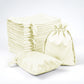 Yellow satin drawstring favor bags, 3"x4", 60 pack for weddings and parties.