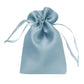 12 Pack 4"x6" Dusty Blue Satin Drawstring Wedding Party Favor Gift Bags