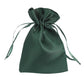 12 Pack | 4"x6" Hunter Emerald Green Satin Wedding Party Favor Bags, Drawstring Pouch Gift Bags