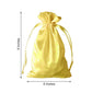 60 Pack 6"x9" Gold Satin Wedding Party Favor Bags, Drawstring Pouch Gift Bags