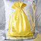 60 Pack 6"x9" Gold Satin Wedding Party Favor Bags, Drawstring Pouch Gift Bags
