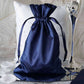60 Pack 6"x9" Navy Blue Satin Wedding Party Favor Bags, Drawstring Pouch Gift Bags