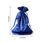 60 Pack 6"x9" Royal Blue Satin Wedding Party Favor Bags, Drawstring Pouch Gift Bags