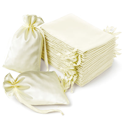 Creative Uses and D&eacute;cor Ideas for Yellow Satin Favor Bags