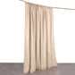 Nude chiffon polyester event curtain drapes, 10ftx10ft backdrop panels.