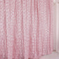 Blush Rose Gold 8 Feet x 8 Feet Satin Rosette Backdrop Drapes