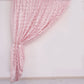 Blush Rose Gold 8 Feet x 8 Feet Satin Rosette Backdrop Drapes