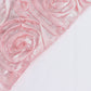 Blush Rose Gold 8 Feet x 8 Feet Satin Rosette Backdrop Drapes