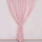 Blush Rose Gold 8 Feet x 8 Feet Satin Rosette Backdrop Drapes#whtbkgd
