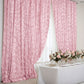 Blush Rose Gold 8 Feet x 8 Feet Satin Rosette Backdrop Drapes