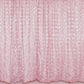 Blush Rose Gold 8 Feet x 8 Feet Satin Rosette Backdrop Drapes