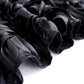 Black 8 Feet x 8 Feet Satin Rosette Backdrop Drapes