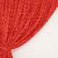 8 Feet x 8 Feet Red Satin Rosette Photography Fabric Drapes