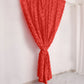 8 Feet x 8 Feet Red Satin Rosette Photography Fabric Drapes