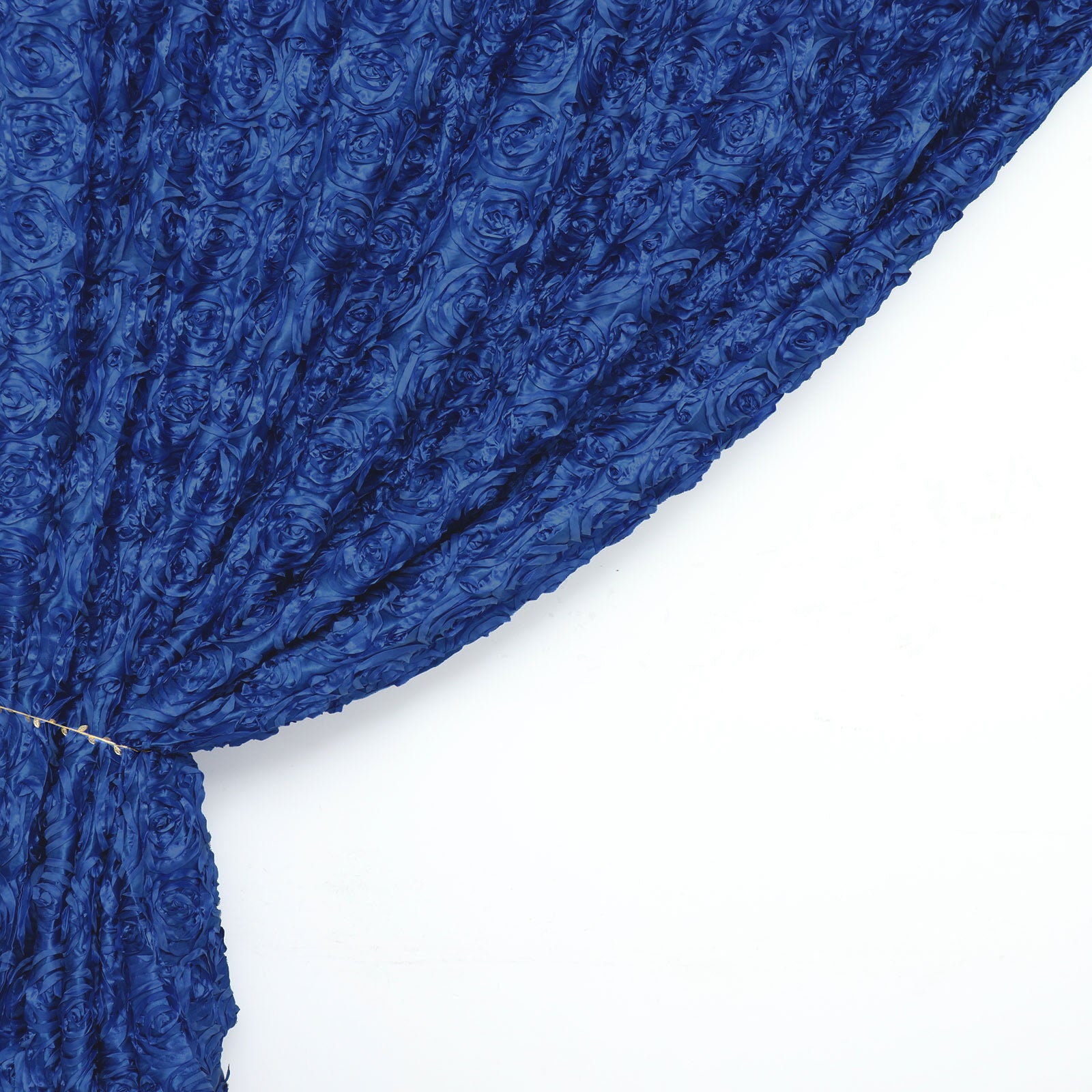 8 Feet x 8 Feet Royal Blue Satin Rosette Photography Fabric