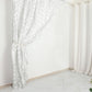 White 8 Feet x 8 Feet Satin Rosette Backdrop Drapes