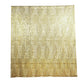 Gold geometric sequin backdrop curtain with satin backing.