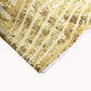Gold geometric sequin event curtain drapes with satin backing.