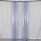 2 Pack Dusty Blue Sequin Event Curtain Drapes with Rod Pockets, Seamless Backdrop Event Panels - 8ftx2ft