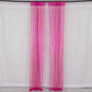 2 Pack Fuchsia Sequin Event Curtain Drapes with Rod Pockets, Seamless Backdrop Event Panels - 8ftx2ft