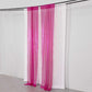 2 Pack Fuchsia Sequin Event Curtain Drapes with Rod Pockets, Seamless Backdrop Event Panels - 8ftx2ft