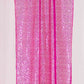 2 Pack Fuchsia Sequin Event Curtain Drapes with Rod Pockets, Seamless Backdrop Event Panels - 8ftx2ft