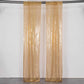 2 Pack Gold Sequin Event Curtain Drapes with Rod Pockets, Seamless Backdrop Event Panels - 8ftx2ft