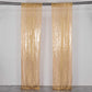 2 Pack Gold Sequin Event Curtain Drapes with Rod Pockets, Seamless Backdrop Event Panels - 8ftx2ft