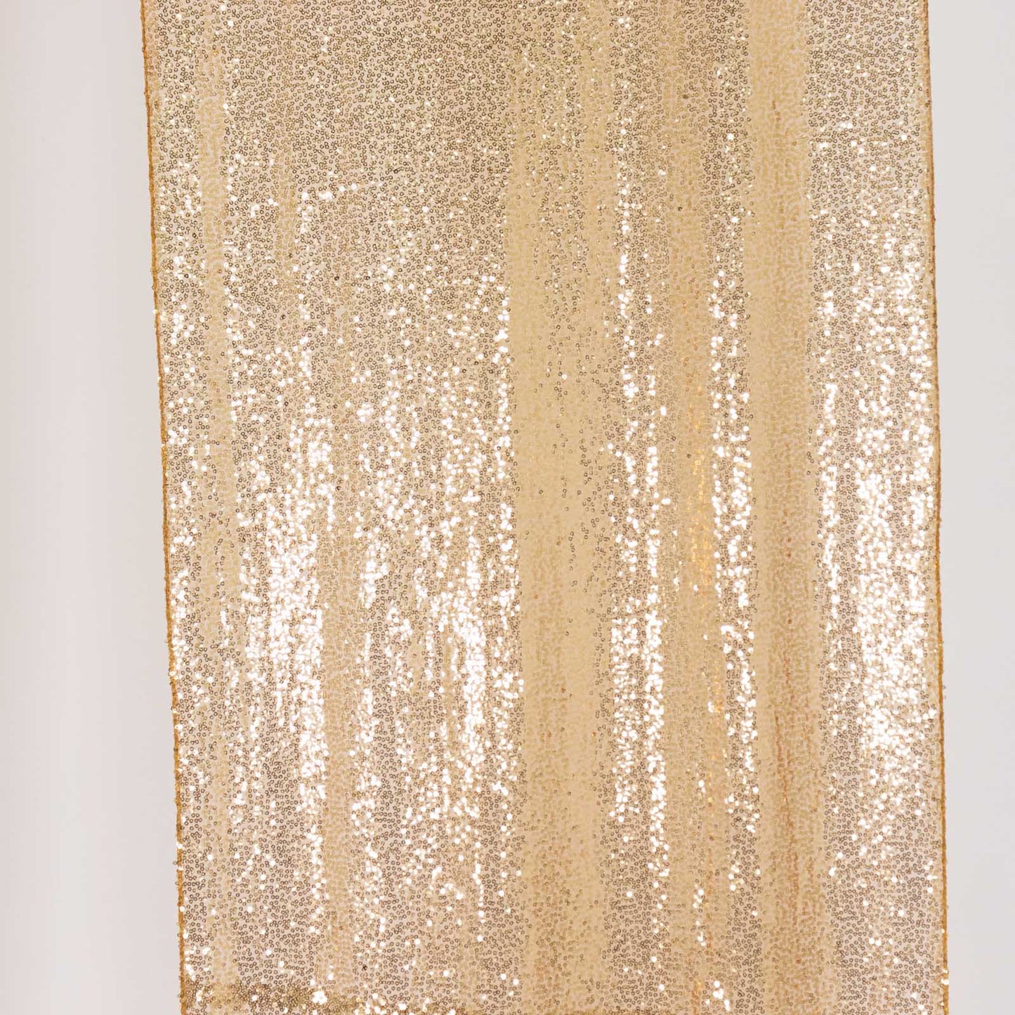 2 Pack Gold Sequin Event Curtain Drapes with Rod Pockets, Seamless Backdrop Event Panels - 8ftx2ft