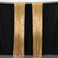 2 Pack Gold Sequin Event Curtain Drapes with Rod Pockets, Seamless Backdrop Event Panels - 8ftx2ft