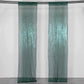 2 Pack Hunter Emerald Green Sequin Event Curtain Drapes with Rod Pockets, Seamless Backdrop Event Panels - 8ftx2ft