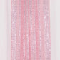 2 Pack Pink Sequin Event Curtain Drapes with Rod Pockets, Seamless Backdrop Event Panels - 8ftx2ft